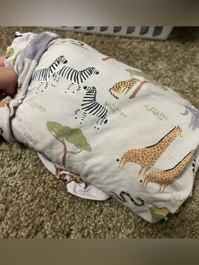 Little Sleepies Safari Friends Crib Sheet